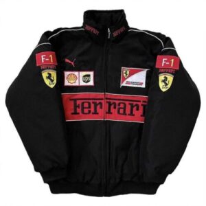Ferrari Black Jacket – fleece cotton comfort wear